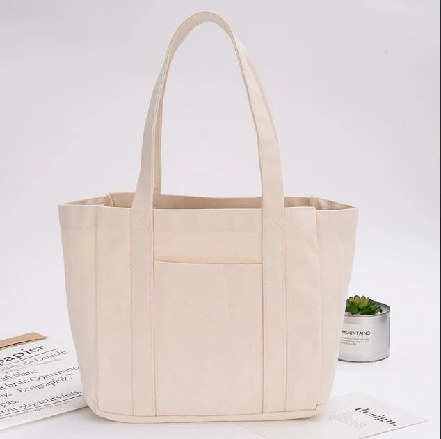 white Экологический Холст Tote белые Сумочки Tote сумки многоразовые хлопковые продуктовые сумки высокой емкости для покупок толстые мини-сумки - Цвет: white