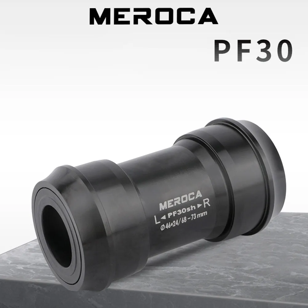 

MTB Road Bike PF30 Bottom Bracket Aluminum Alloy Bicycle Bottom Bracket 24mm Crankset BB 68-73mm Durable Cycling Bike Accessory