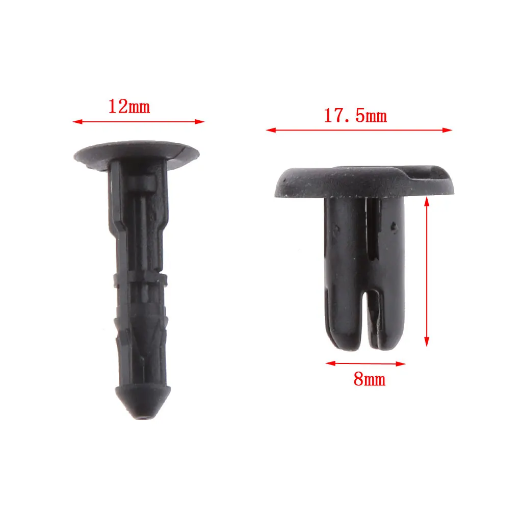 50 шт. зажимы автомобильного крыла для бампера нейлоновые фиксаторы пластиковые