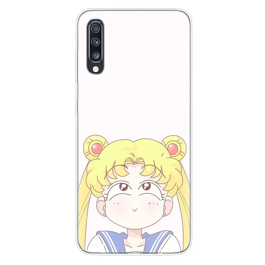 Силиконовый чехол Sailor Moon для Samsung Galaxy S20 + S10 S9 S8 Plus S10E S6 S7 Edge Note 8 9 10 Pro