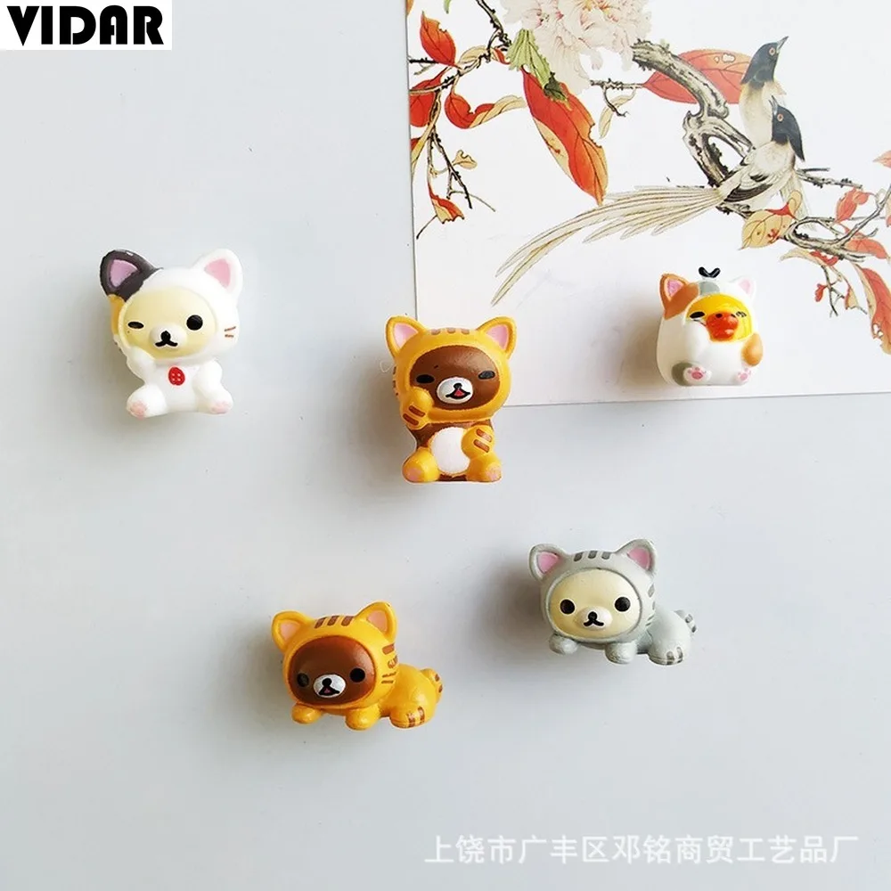 Магнит для холодильника VIDAR 3d лягушка кошка животное кролик креативный ПВХ