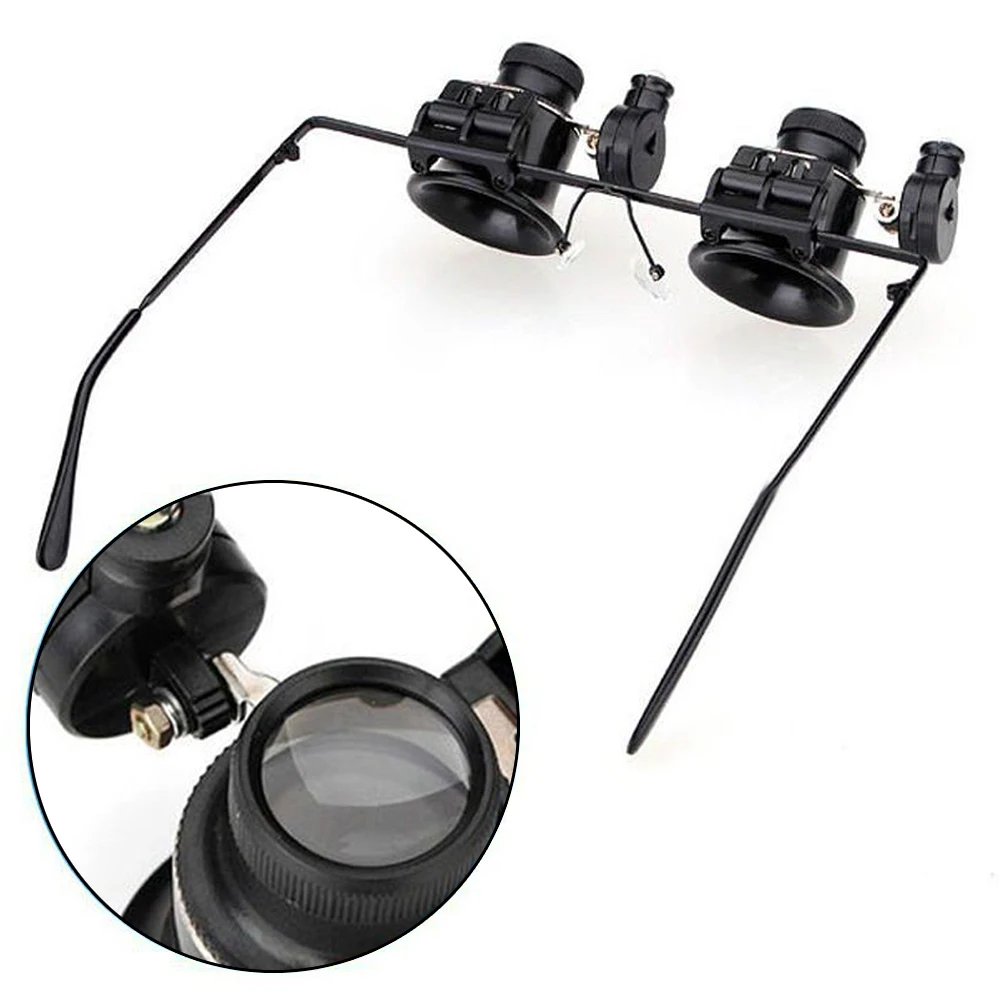 Горячая Распродажа увеличительное стекло с двойными линзами 20X Лупа ювелира