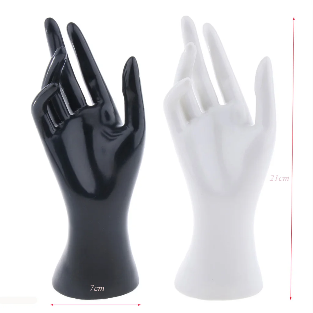 Female Mannequin Hand Jewelry Display Stand for Rings, Bracelets, Watches, and Necklaces - 8.5 Right Hand Jewelry Holder image 2