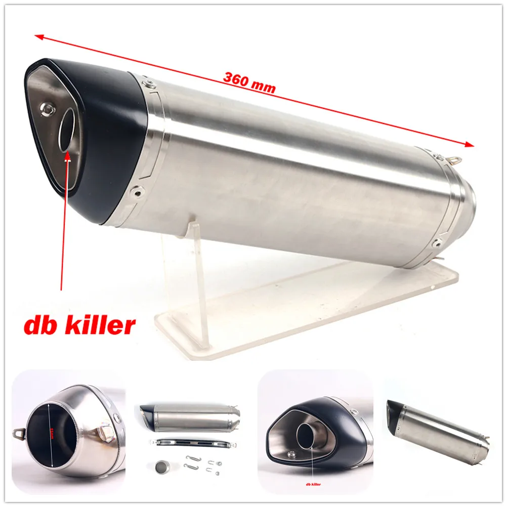 Универсальный выхлопной глушитель для мотоцикла 304 сталь yoshimura выхлопная труба