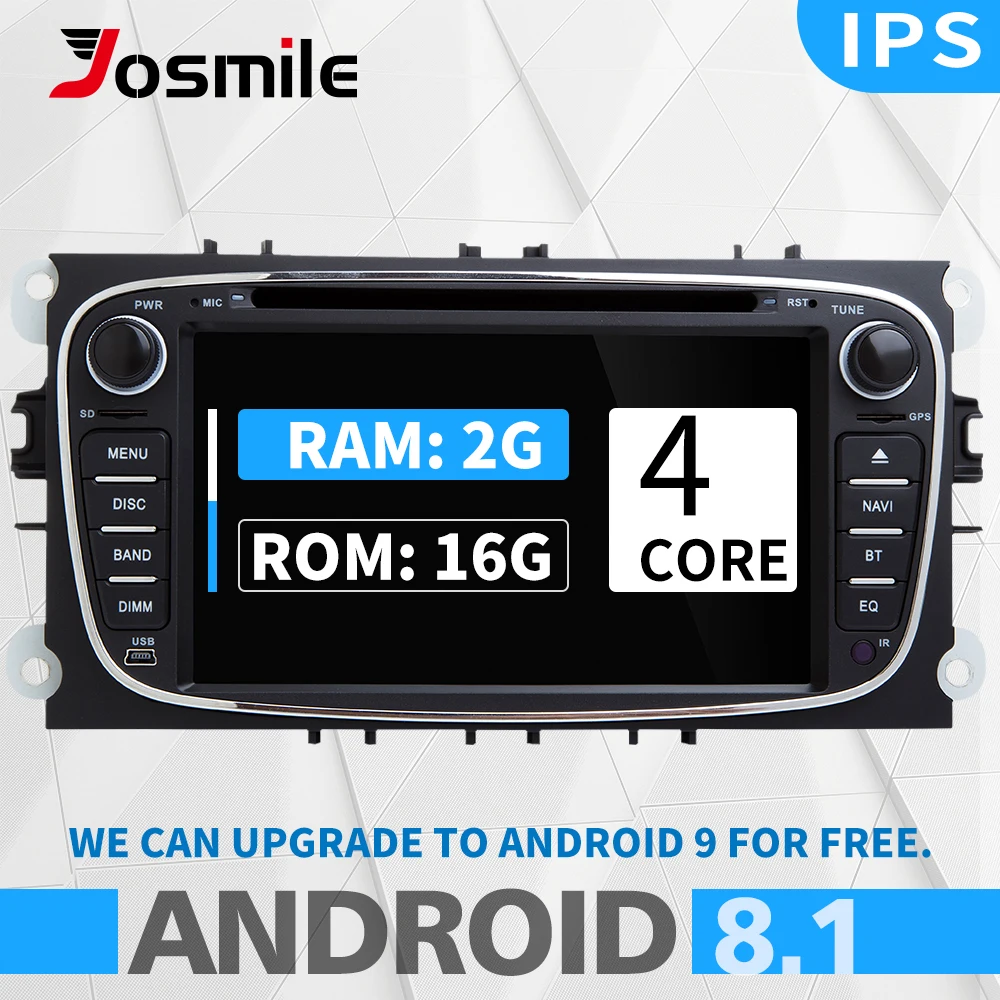 Android 8,1 2 din Авторадио автомобильный dvd-плеер для Ford Focus 2 Ford Mondeo 4 FordC-Max S-Max Kuga Galaxy Transit подключения навигации