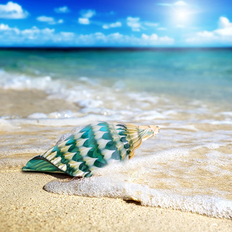 Скульптура из морских ракушек H & D 8,9 дюйма ручной работы, муранское стекло, искусство, Стиль океанских животных, бумажные статуэтки (art.: 7aa225f2b) - 7aa225f2b