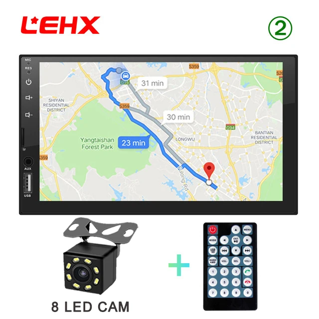LE-702-Camera LEHX авто радио автомобиля mp3 плеер автомобиля 7 дюймов HD Bluetooth автомобиля MP5 плеер Iphone и Android8.0 Зеркало Ссылка Carplay1024X600 - Цвет: LE-702-Camera