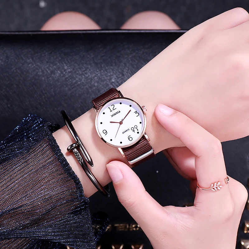 Нейлоновый ремешок для часов женские часы с маленьким циферблатом 32 мм модные