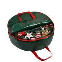 1pc dual zipper holiday storage container xmas bag christmas wreath artificial wreaths storage outdoor bag