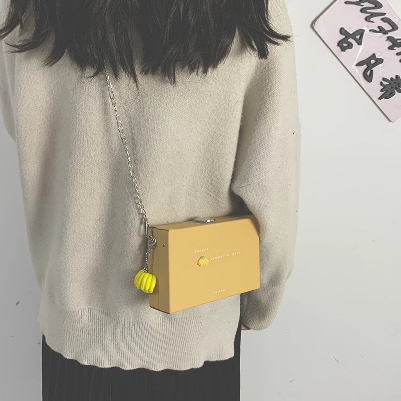 

Women Bag PU Shoulder Bags Box Single Chains Korean Lady Handbag Purse For Teenage Girls Pures And Bags Crossbody Lovely Bag