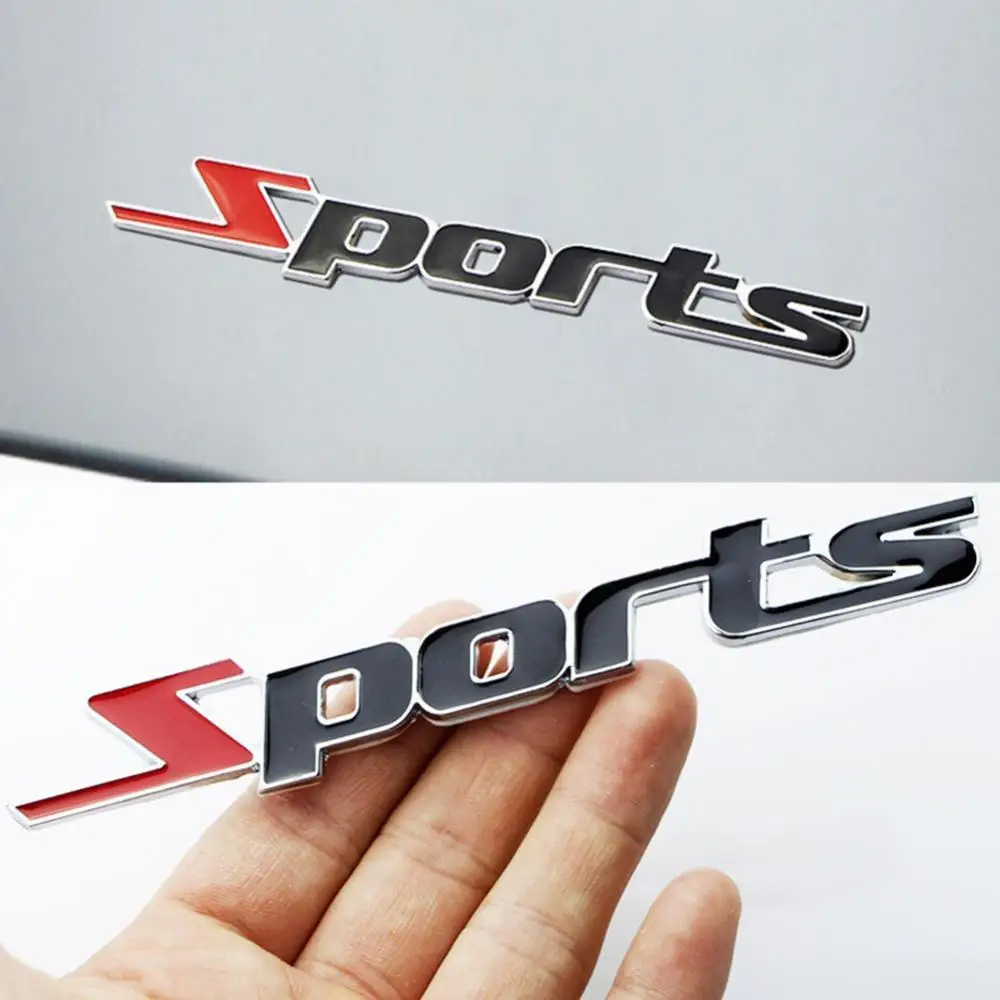 

60% Dropshipping!! 3D Sticker Metal Sport Logo Car Truck Decor Pattern Badge Universal Sticker for Auto