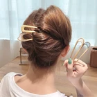 Новинка Красочные простые U-образные заколки для волос металлические шпильки для волос винтажные женские модные головные уборы Инструменты для укладки вилка для волос 2021