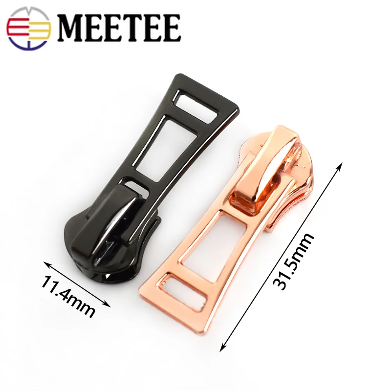 Meetee 10 шт. слайдер на молнии Съемник для 5 # металлический замок головка Diy чемодан