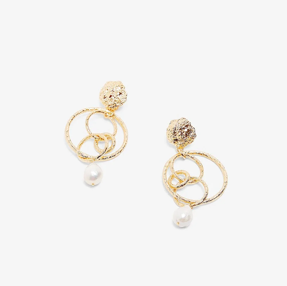 

Special Shaped Pearl Earrings Vintage Imitation Natural Irregular Earrings Baroque Pearl Earrings