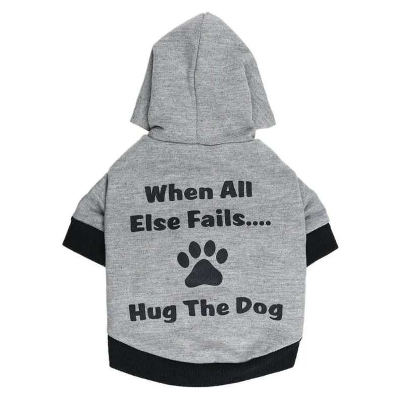 

Hug The Dog Clothes Winter Puppy Dog Costume Fashion Pet Clothing for Small Medium Dogs Hoodie Coat Warm Cat Dogs Costume York