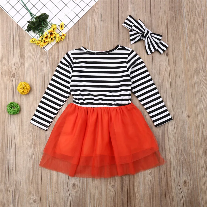 Детские вечерние фатиновые платья-пачки на Рождество Хэллоуин День благодарения