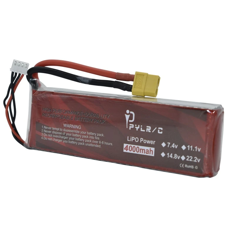 Высокая скорость 14 8 v 4000mAh Lipo батарея для RC вертолетов части 4S литиевая 50C