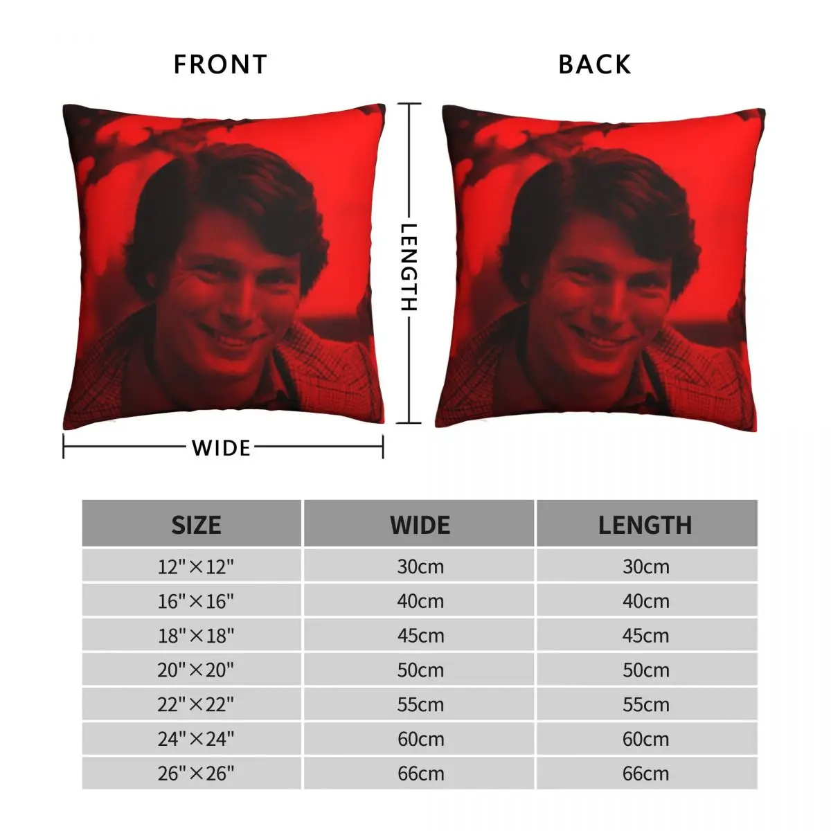 Квадратный чехол для подушки с изображением Кристофера Reeve знаменитостей из