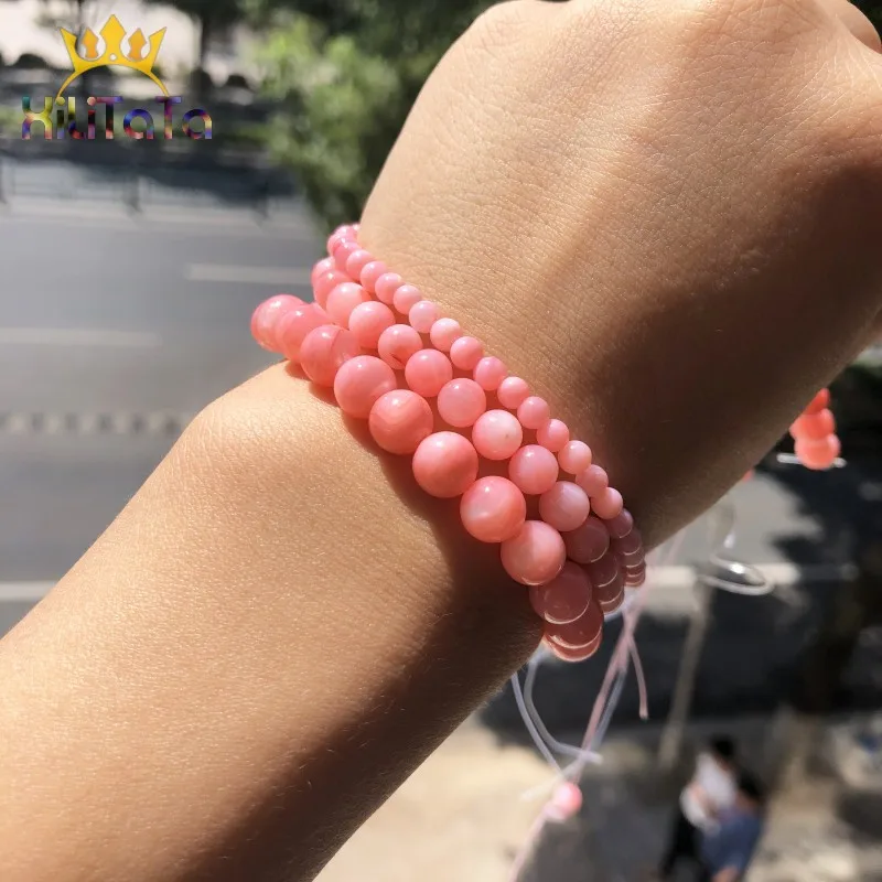 Розовые пресноводные ракушки россыпью бусины гладкие круглые камни для