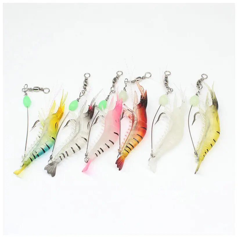 

1 шт., мягкая искусственная приманка-креветка, 6,5 г, 9,5 см