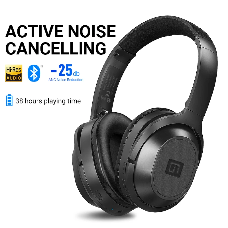 Langsdom BT25 активные беспроводные bluetooth-наушники с шумоподавлением ANC Hifi 3D игровая гарнитура наушники для PUBG Overwatch