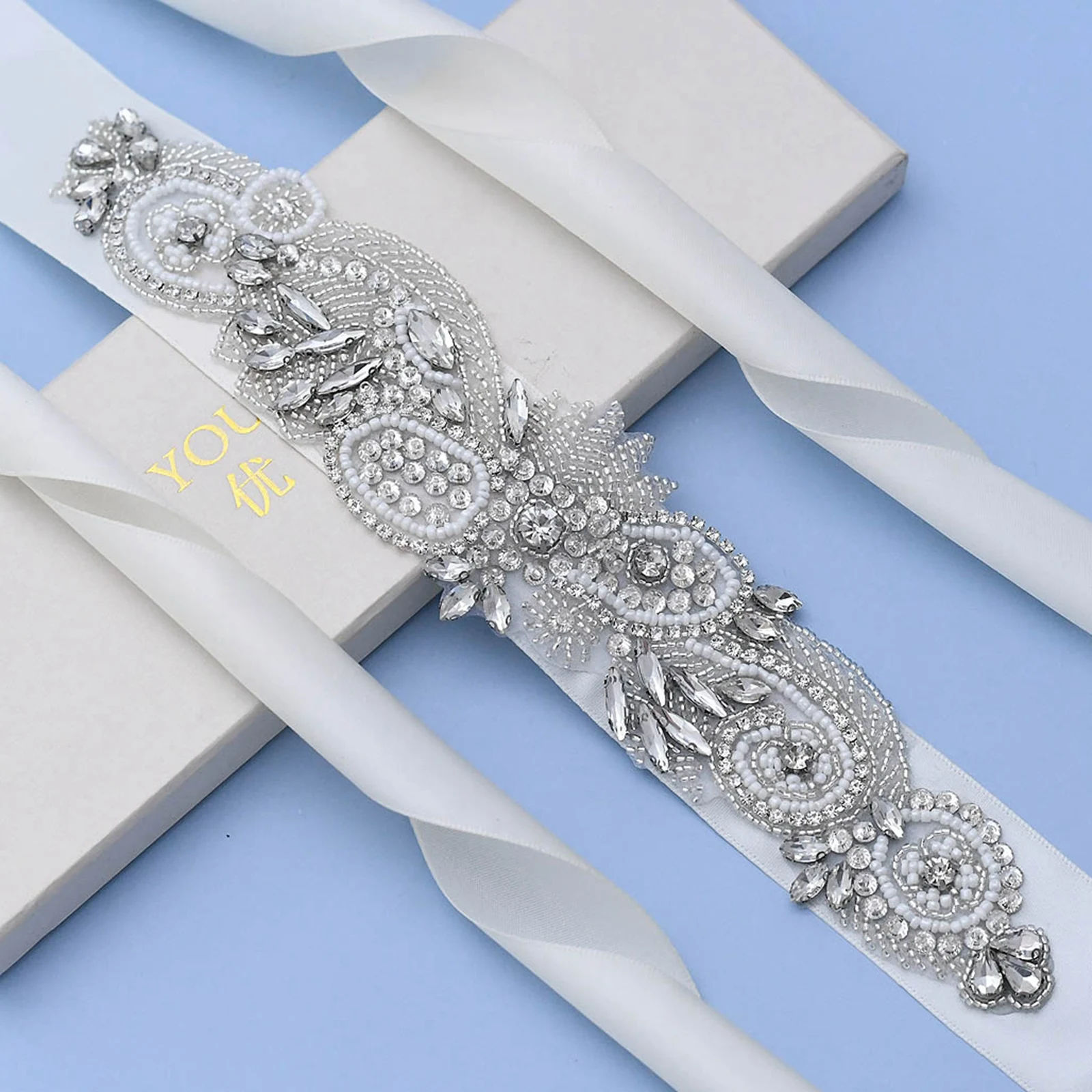 

Элегантные Кристаллы ручной работы, искусственная кожа, аксессуары для свадьбы, ремни из бисера для женских формальных платьев