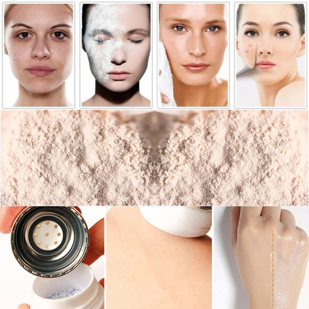 Пудра Pudaier с грибовидной головкой Палетка для макияжа лица водонепроницаемая