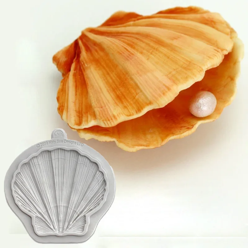 

Sea Shell Silicone Fondant Silicone Mold for DIY Pastry Cupcake Dessert Lace Cake Decoration Kitchen Accessories Baking Tool