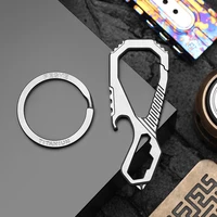 real titanium keychain multifunction luxury carbine car key chain screwdriver buckle edc key holder for man gift dropshipping