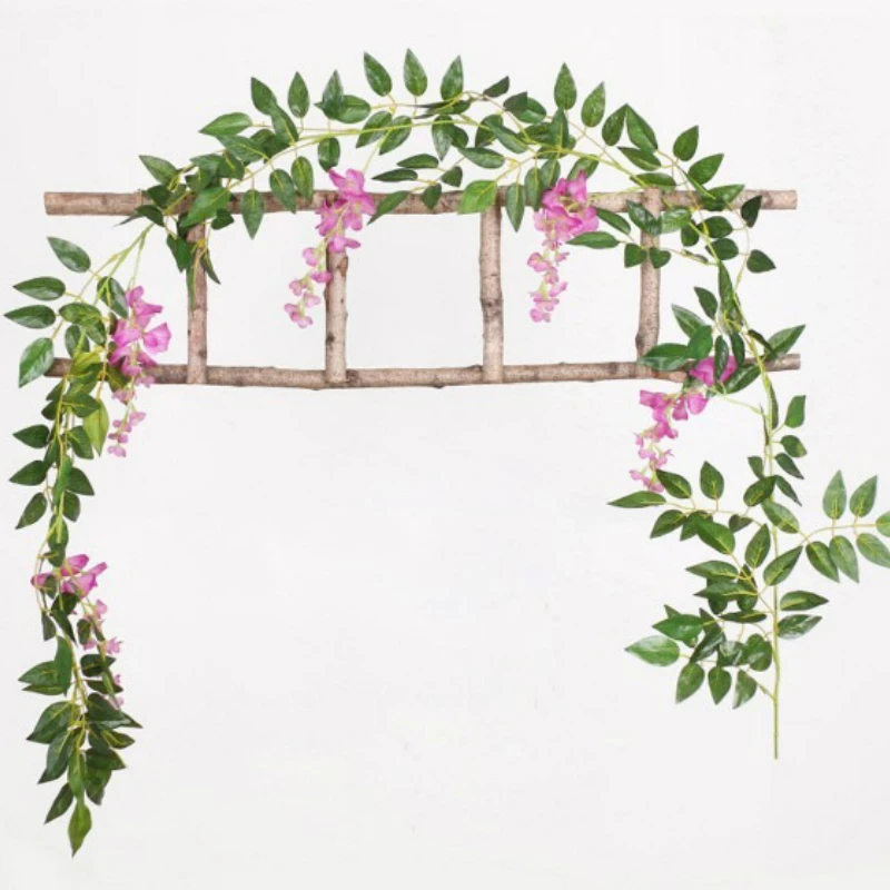

2M Wedding Decoration Artificial Plants Green Eucalyptus Vines Rattan artificial Fake Plants Ivy Wreath Wall Decorations