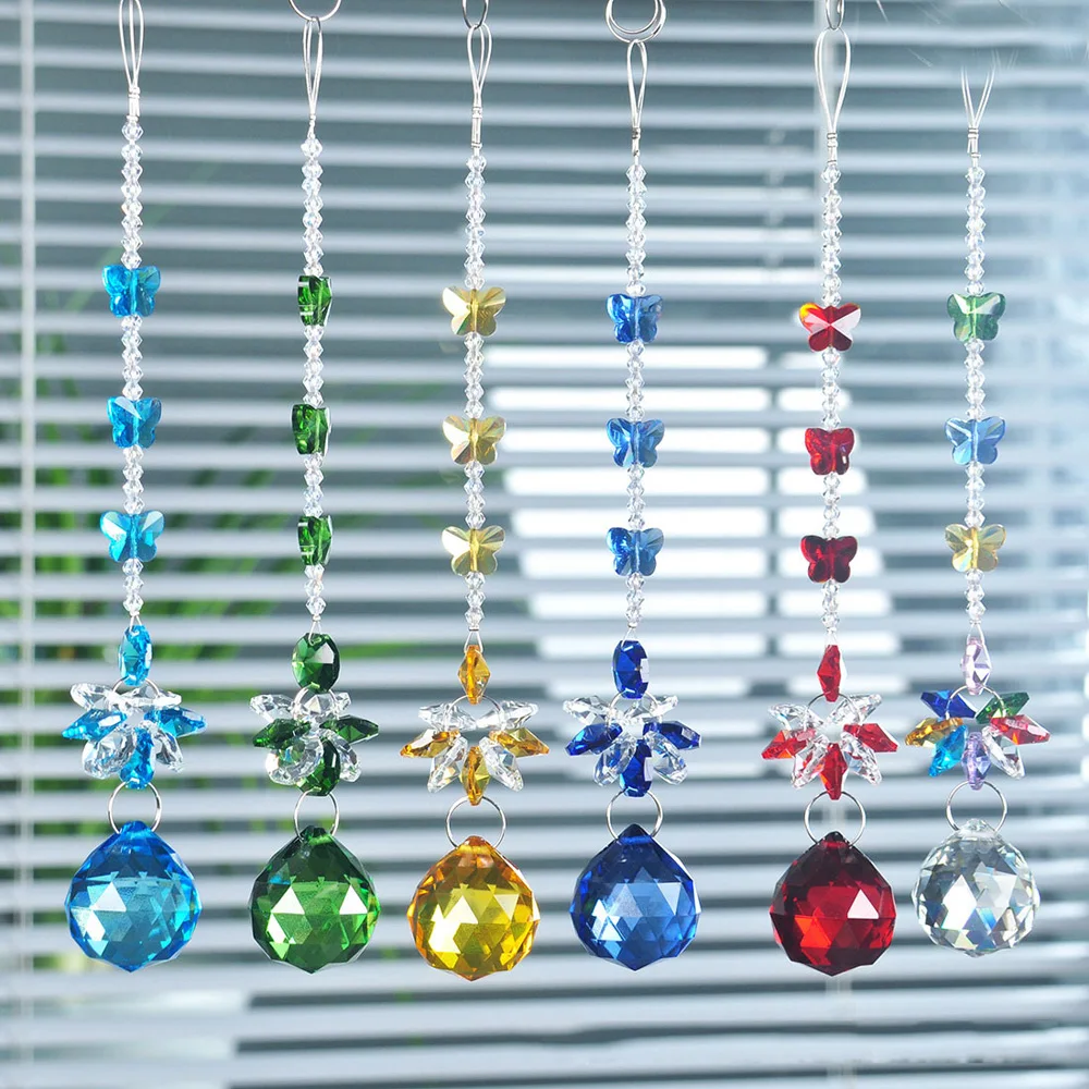 Хрустальная подвеска в виде бабочки украшение для свадебного окна двери