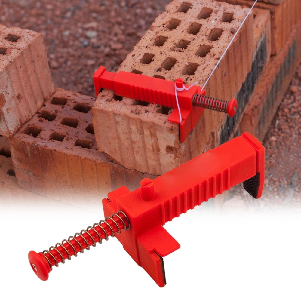 

2PCS Brick Line Clips Line Runners Portable Plastic Bricklaying Fixer Construction Tools For Bricklayers To Run The Line Quickly