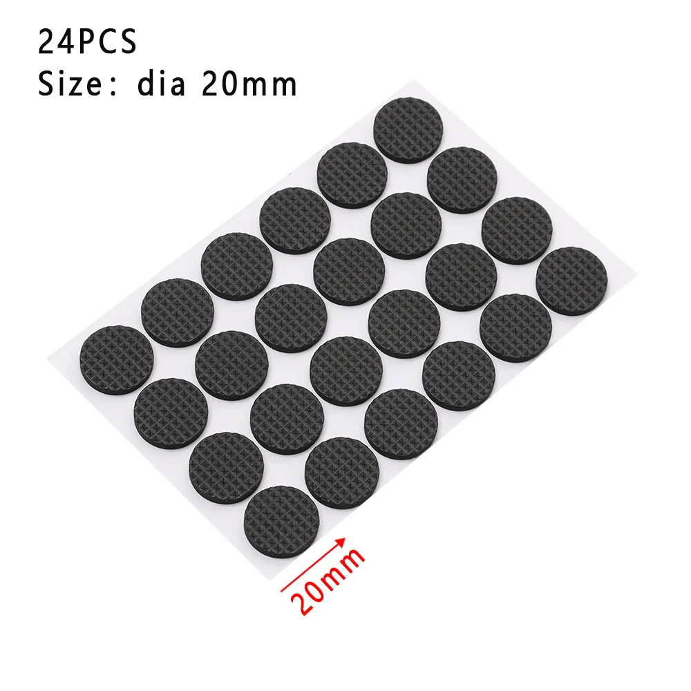 

1/2/6/15/24PCS Soft Bumper Chair Fittings Self-adhesive Floor Protector Anti-slip Mat Anti Rub Furniture Leg Pads hardware