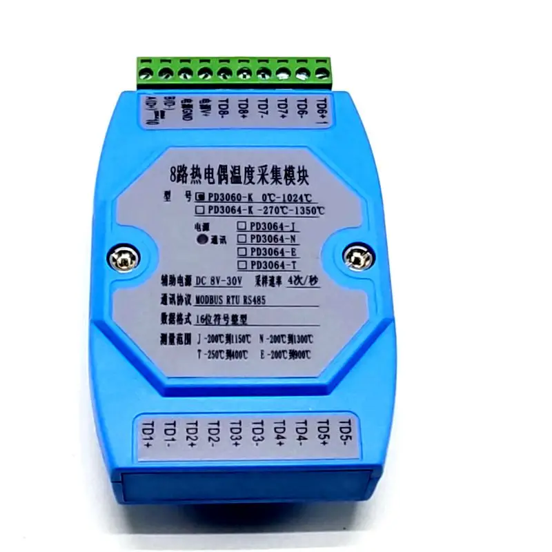 8 способ K модуль сбора термопары modbus rtu протокол 485