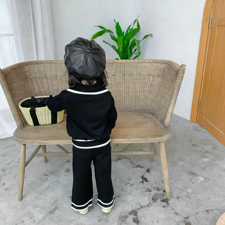 Осенние модные трикотажные костюмы для мамы и дочери из 2 предметов одинаковые