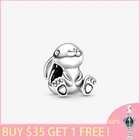 2021 Новое поступление S925 Стерлинговое серебро бусины Nini кролик Шарм Подходит для оригинальных браслетов Pandora женские DIY ювелирные изделия