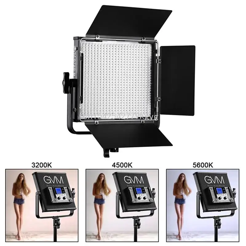

GVM 672S светильник для фотосъемки оссветильник камера Фотографическая Панель Светодиодная лампа для фотографий штатив светодиодные осветит...