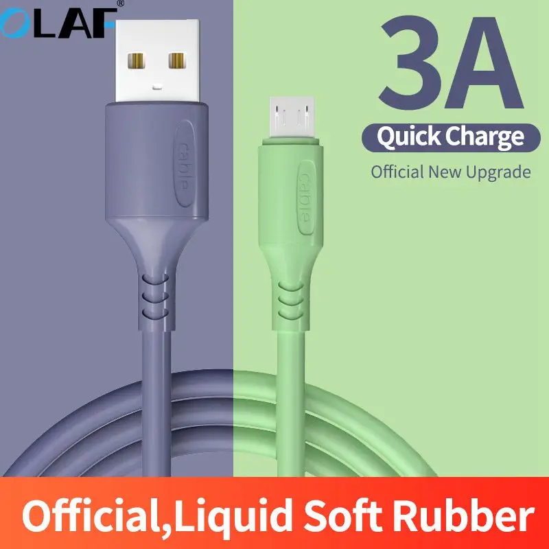 Олаф жидкостный зарядный кабель для Samsung Android Быстрая зарядка магнит зарядное