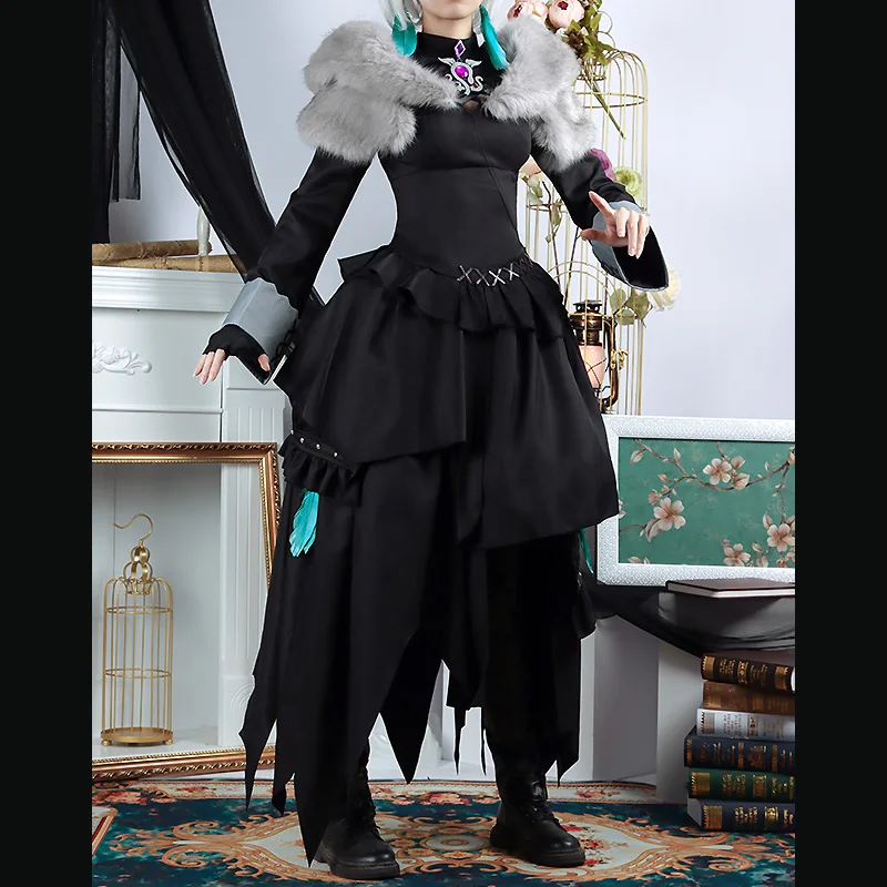 

Anime FINAL FANTASY XIV FF14 Y'shtola Game Suit Black Dress Party Uniform Cosplay Costume Halloween Unisex FreeShipping 2021New.