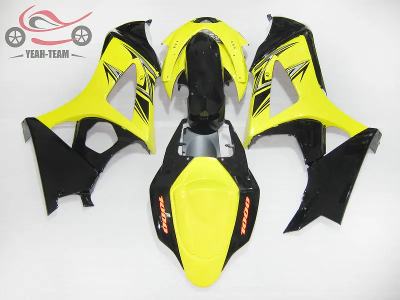 Литье под давлением китайский комплект обтекателей для Suzuki GSXR1000 K7 2007 2008 желтый