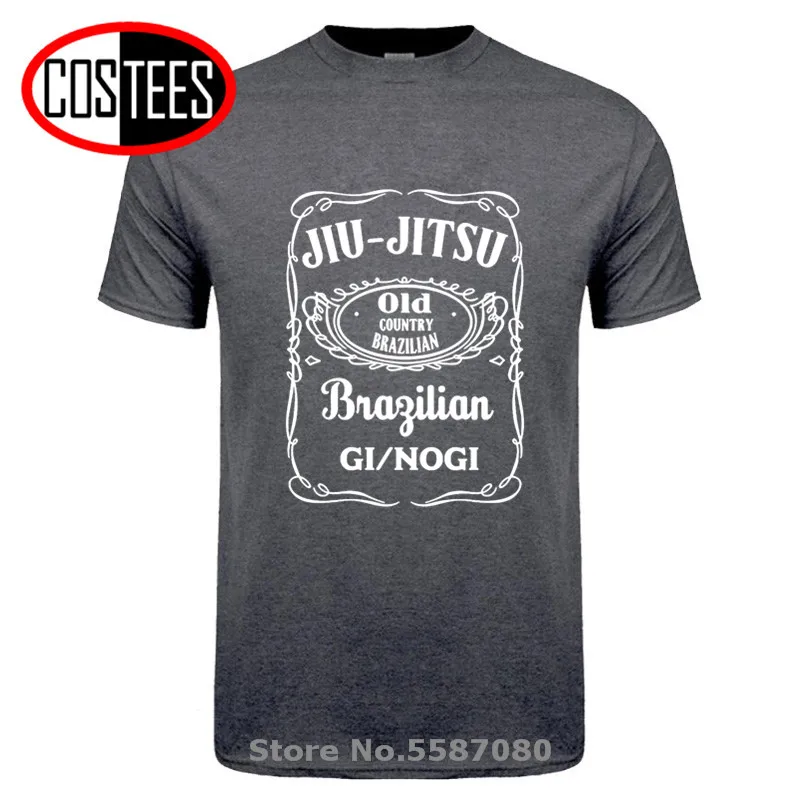 Черная Мужская футболка с рисунком в бразильском стиле джиу джитсу | одежда