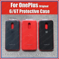 a6013 official oneplus 6t case original 16t bespoke silicone sandstone nylon karbon bumper leather flip cover