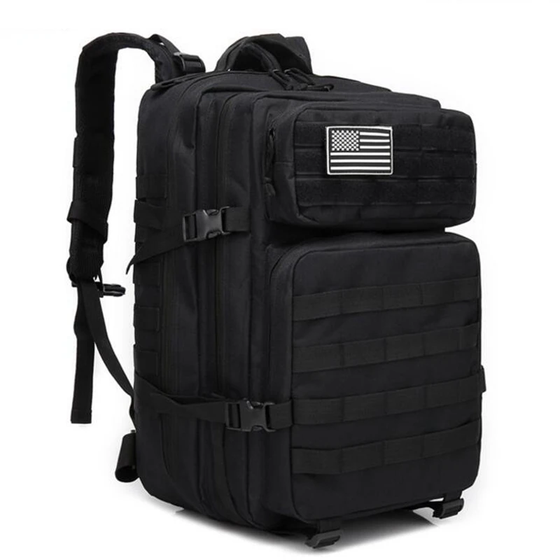 

Военный 45L вместительный мужской рюкзак, Молл, тактический, 3P, софтбэк, уличный водонепроницаемый рюкзак, треккинг, кемпинг, Охотничья сумка,...