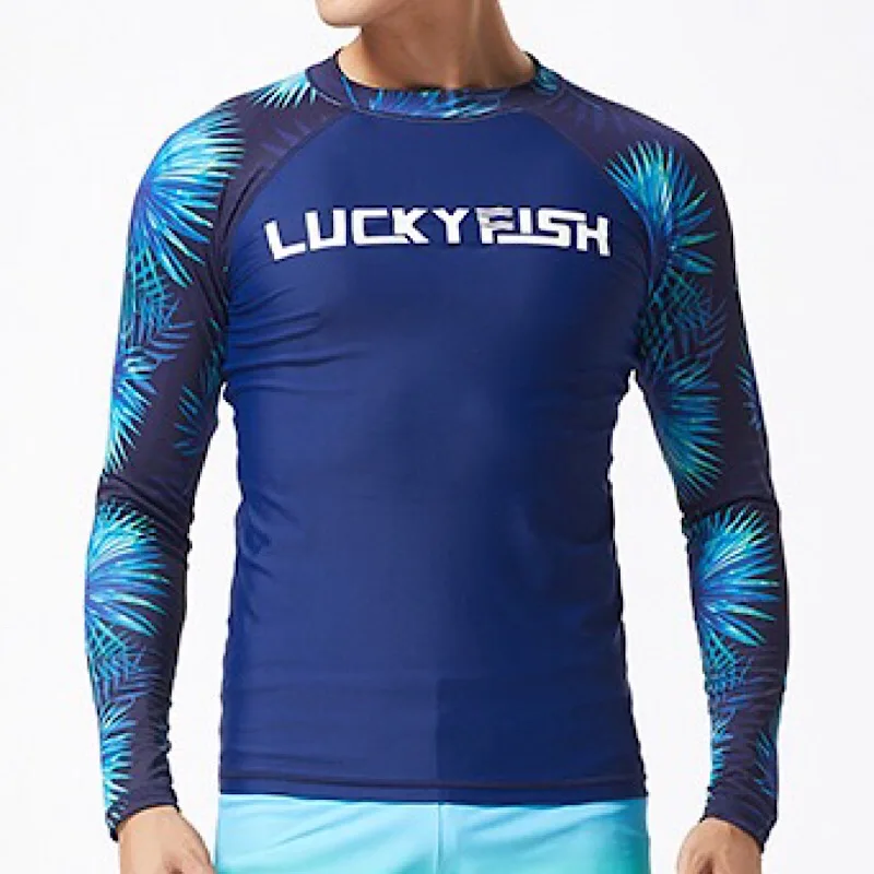 top LuckyFisf для плавания, сёрфинга, топ, Рашгард, мужская спортивная куртка, модный костюм для морского сёрфинга, быстросохнущие колготки, топ, блузка, Прямая поставка - Цвет: top