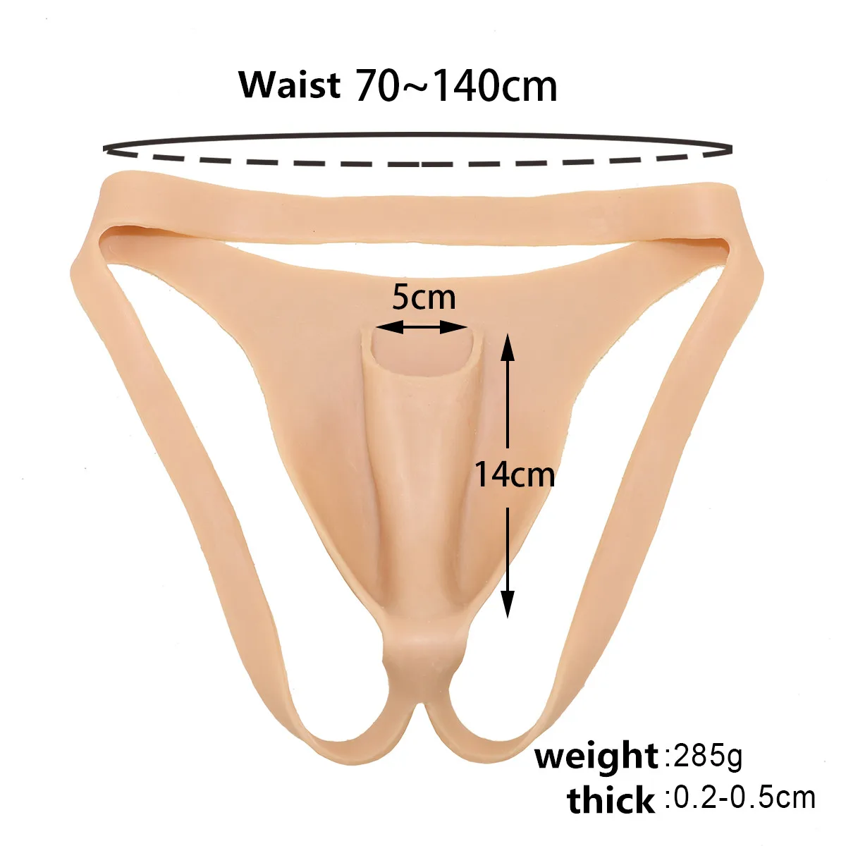 Realistic Full Silicone Fake Vagina Panty Crossdresser Transgender Cosplay Transvestite