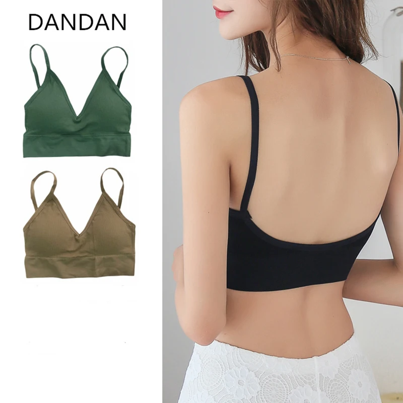 

ITOOLIN Cottagecore Crop Top Femme Spaghetti Strap Slim Corset Women Backless Camis Wrap Mujer Camisetas Aesthetic Bustier