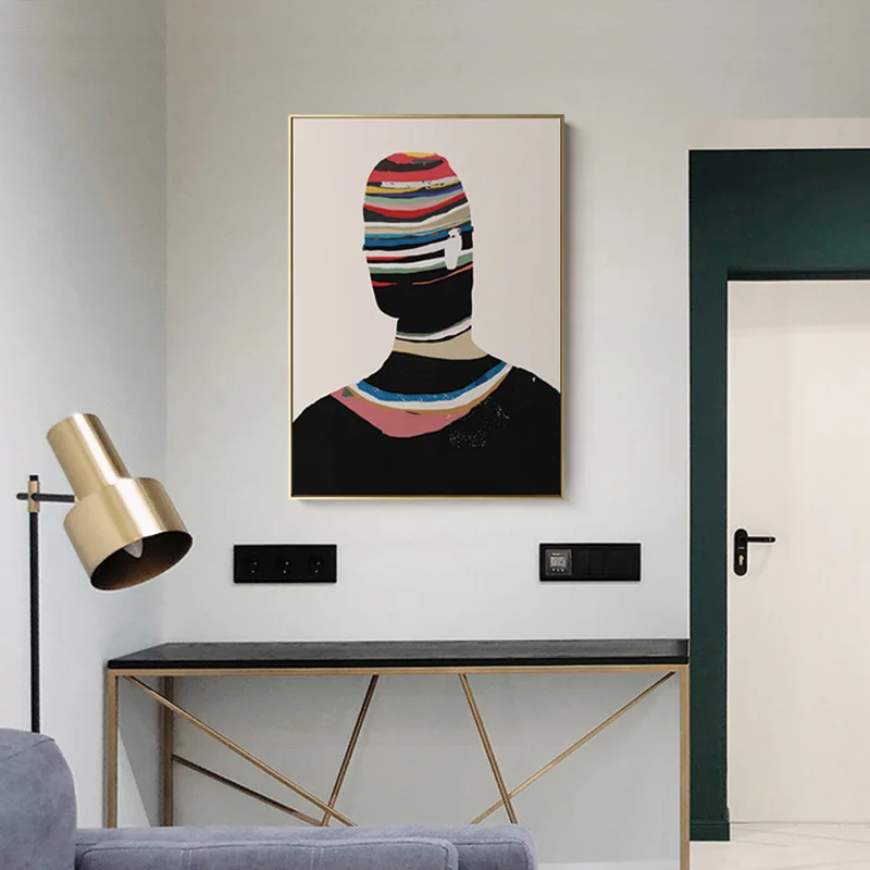 

Modern Abstract Figure Art Canvas Painting Wall Art Poster Nordic Decoration Studio Corridor Mural Porch no Frame