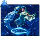 Алмазная картина полностью квадратная Алмазная мозаика Водолей, рыбы 5D DIY Алмазная вышивка продажа Созвездие стразы на день рождения