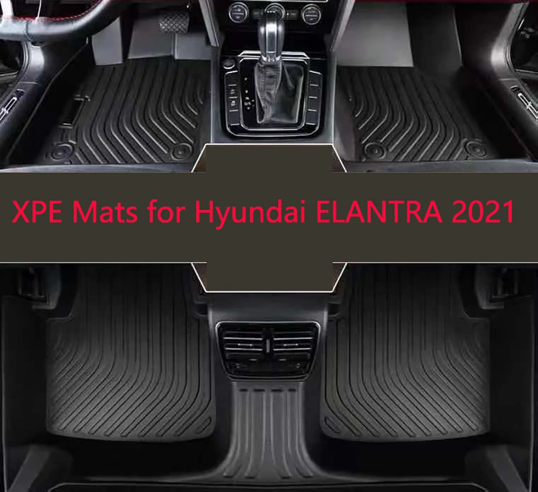 

TPE waterproof mat for Hyundai ELANTRA Motor floor mat mats pad anti-skidding environment 2021