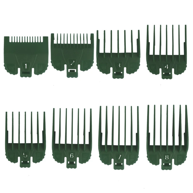 

8PCS Professional Limit Comb Cutting Guide Combs 1.5/3/4.5/6/10/13/15/19Mm Set For WAHL Fits All Full Size Clippers